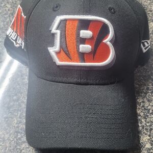 Black and Orange Cap with Logo